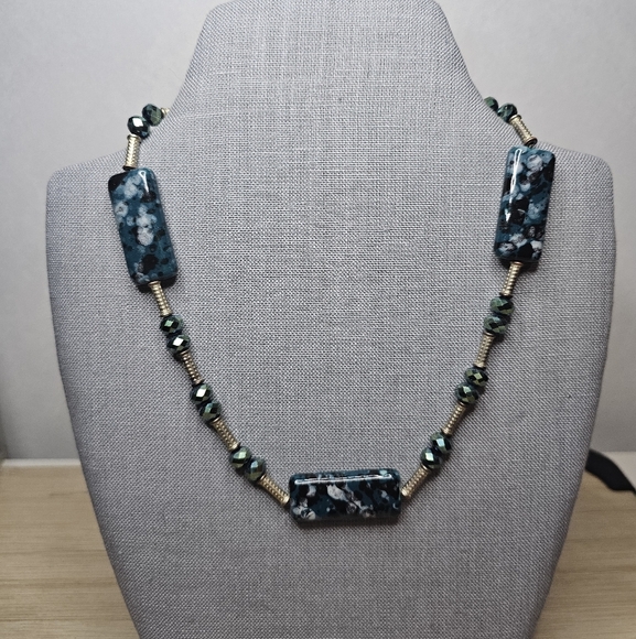Ceramic Beaded Artisan Necklace - Picture 2 of 5